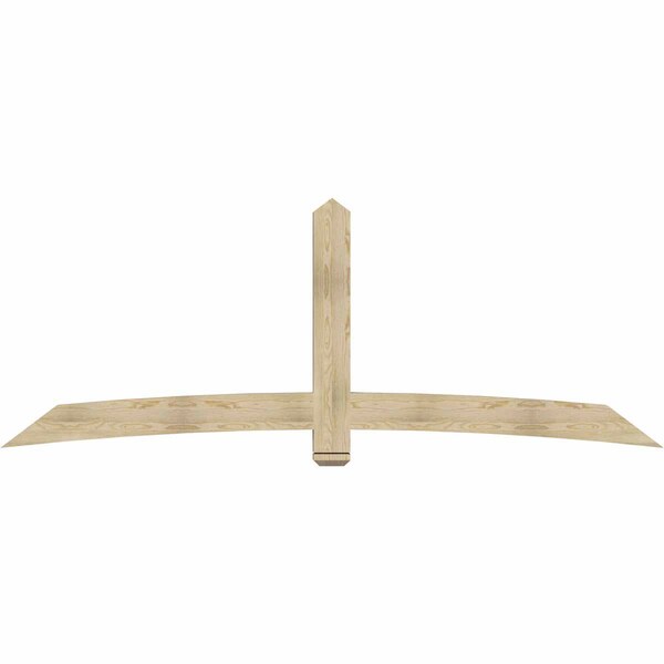 Ekena Millwork Bellingham Rough Sawn Timber Gable Bracket, Douglas Fir, 108"W x 40"H x 4"D x 6"F, 9/12 Pitch GBW108X40X0406BEL00RDF - main